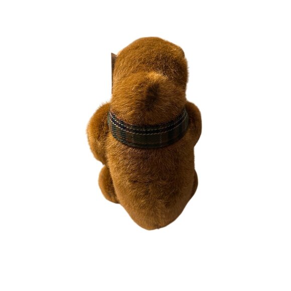 Samuel  humpback Teddy Bear with Plaid Scarf T.C. Dawson By Fiesta Plush  TAG - Picture 6 of 13